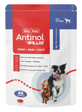 Get 5-10% discount on Antinol pet supplements.